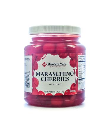 Maraschino Cherries with Stems, 74 Ounce Jar 4.63 Pound (Pack of 1)