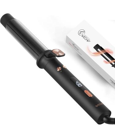 Rotating Curling Iron Automatic Hair Curler Curling Iron Curling Wand 1 1/4 Inch Ionic Rotating Hair Curler for Waves with Extra Long(5.5 inch) Tourmaline Ceramic Barrel (1.25 inch)