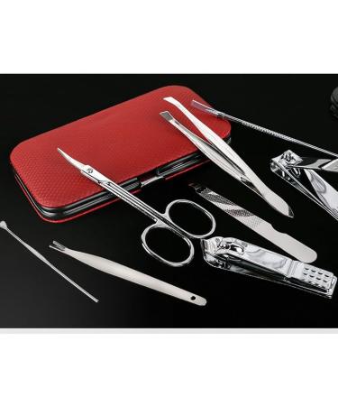 Nail Clipper Set 8-piece Rhombus Texture Design Nail Scissors Set Home Manicure Tools Suitable for Travel and Beauty Portable Travel Beauty Kit Nail Trimming Kit(04) - Buy Online on GoSupps.com