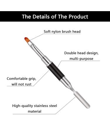 Fingertoys Brush Nail Set 2-in-1 Acrylic UV Gel Dual-Ended Polygel Brush & Picker Tools for Nail Extensions Perfect for Acrylic Nails 2 Pieces - Buy Online on GoSupps.com