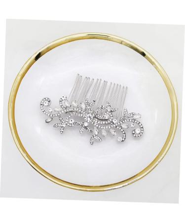 MERRYHAPY 1pc Comb Hair Barrettes Wedding Shiny Headdress Headwear Decor Pinwheel Hair Clip Bride Hair Clip Rhinestone Hair Accessories Bridal Headdress Women Pearl Hair Pin Delicate Alloy - Buy Online on GoSupps.com