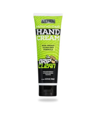 Grip Clean Hand Cream For Dry Cracked Hands | Mens Hand Cream  Ultra-Moisturizing & Ultra-Grip formula for Overworked Hands   Moisturizing Lotion With Natural Ingredients  Non Greasy (4.5oz)