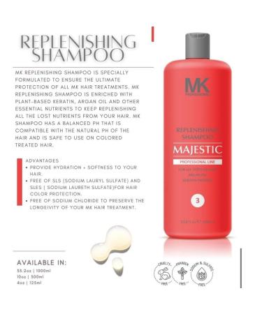 Majestic Keratin Replenishing Shampoo 33.8oz - Sodium Chloride & Sulfate Free | Best for Healthy Hair - International Shipping Available - Buy Online on GoSupps.com