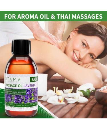 KitaMa Lavender Massage Oil - 250ml Aroma Body & Care Oil for Nourishing Relaxation - International Shipping - Buy Online on GoSupps.com