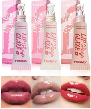  LZYWOD 3Colors Lip Balm Moisturizing Mirror Lip Gloss Vanilla Mint Iced Coffee Lipstick Oil Makeup Smell Cake - Buy Online on GoSupps.com