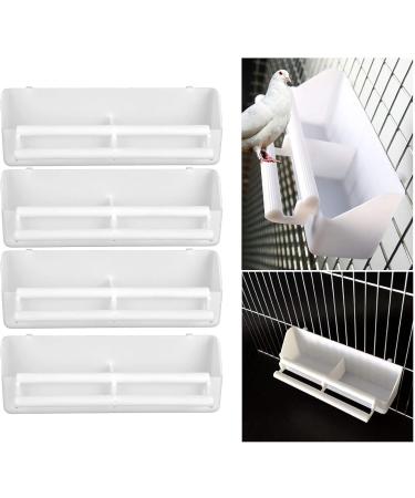 Herchr 4 Piece Bird Cage Set | Water Dispenser Food Feeder & Bowl for Parakeets Pigeons & Nymphs - International Shipping Available - Buy Online on GoSupps.com