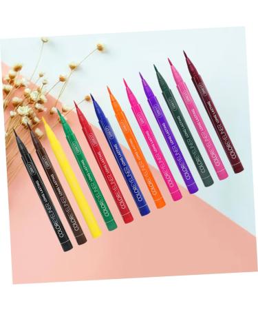 FRCOLOR 24 Pcs Matte Liquid Eyeliner Neon Eye Liner Pen Liquid Eyeliner Pencil Set Water Proof Makeup 1 count (Pack of 1) As Shownx2pcs - Buy Online on GoSupps.com