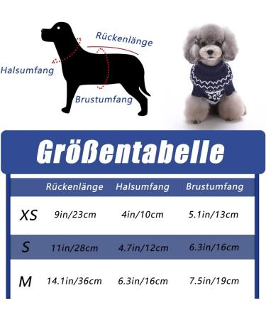 Shop Festive Dog Christmas Sweaters | Small Dog Knitting Sweater (M-Blue) for Holiday Cheer - Buy Online on GoSupps.com