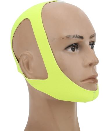 Anti Snoring Chin Strap - Snore Relief Solution for Adults - Adjustable & Breathable (Yellow) - Buy Online on GoSupps.com