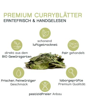 Buy Premium Organic Curry Leaves - Hand-Picked Freshly Dried Wild Collection | 20g - Pfefferdieb  - Buy Online on GoSupps.com