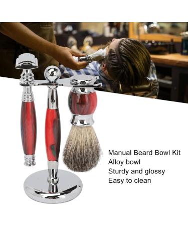 POSEDWRA Manual Shaving Set for Men | Retro Hand Razor Straight Razor & Brush Set - Premium Grooming Essentials - Buy Online on GoSupps.com