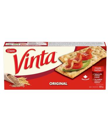 Vinta Original - Crackers Made From a Perfected Secret Recipe With a Delicious Combination of 8 Grains & Seeds 225g Original 225 g (Pack of 1)