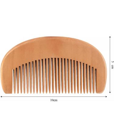Handmade Wooden Wide Tooth Comb for Men and Women - Anti-Static, Eco-Friendly - 2Pcs Set for Curls, Afro Hair, Wet Hair, Moustache, Beards - Pocket Size - Buy Online on GoSupps.com