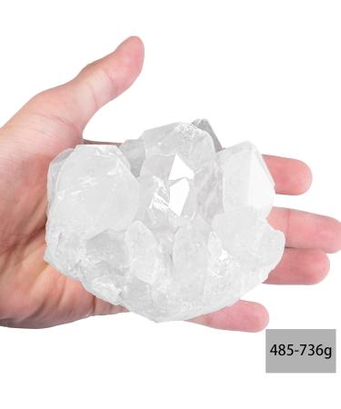 Nupuyai Natural Mountain Crystal Druse Rodstein - X-Large Irregular Crystal Cluster for Reiki Healing & Home Decoration - Buy Online on GoSupps.com