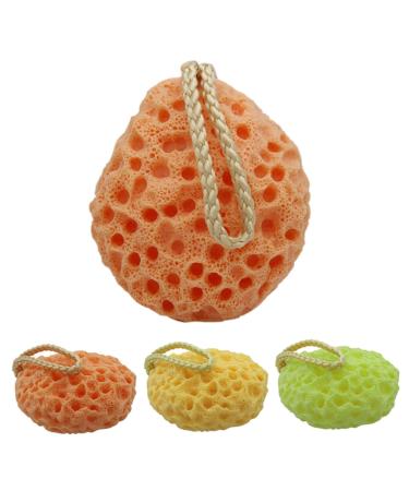 minkissy Bath Shower Sponges for Bathing Shower Loufa Sponge Infant Bath Sponge Kids Bath Sponges Bathing Exfoliator Brush Face Facial Exfoliator Sponge Dish Exfoliating Fruit