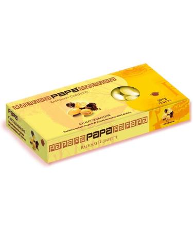  Confetti Papa Confetti Papa | Chocolate and Almond Dragees ZABAION Flavor | YELLOW | Gluten-free dragees suitable for vegetarians | Kosher certified | 500g pack - Buy Online on GoSupps.com