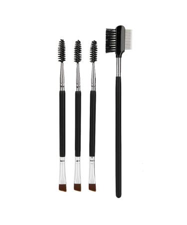 4-piece eyelash brush double eyelash ibex brush eyebrow-up-up brushes with eyebrow comb for eyelash extensions and eyebrow stain