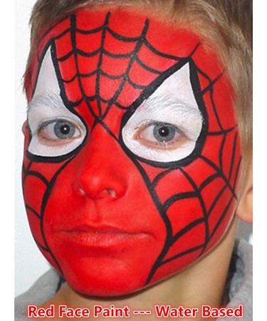Go Ho Red Cream Face Body Paint(2.37 oz) Water Based Red Devil Makeup Face Painting for Adults Children SFX Cosplay Costumes Festivals Halloween - Buy Online on GoSupps.com