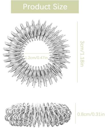 Hnjusr 12-Piece Acupressure Ring Set - Finger & Toe Massage Rings for Stress Relief & Improved Blood Circulation - Buy Online on GoSupps.com