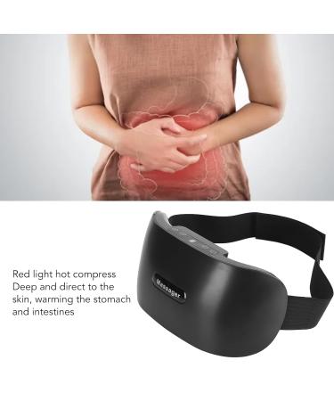 Best Bauch-Cellulite Massage Device | Heated Abdominal Belt with 10 Modes & 3 Strengths - Smooth Your Abdomen (Black) - Buy Online on GoSupps.com