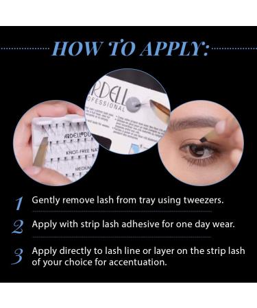 Ardell Individual Trios Medium Black False Eyelashes - 4 Pack - Buy Online on GoSupps.com