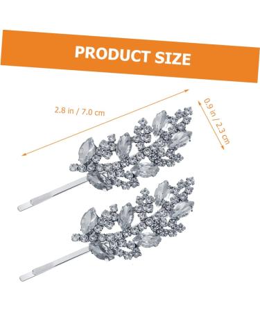 FRCOLOR 5 Pairs Rhinestone Hair Clip Girl Hair Accessories Hair Decorations for Women Rhinestone Bridal Hair Clip Girl Hair Clips Hair Clips for Hair Jewelry Leaf Bride Zinc Alloy - Buy Online on GoSupps.com