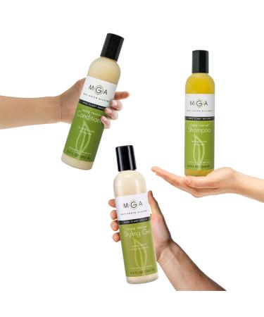 MGA Vegan Hair Shampoo - Organic Lemon Tea Tree Formula for All Hair Types | Natural Herbal Scent | Paraben, Silicone & Sulfate Free | Dandruff Shampoo 8.8 Fl Oz | Unisex - Buy Online on GoSupps.com