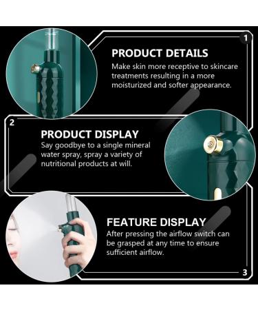 IWOWHERO Portable Handheld Facial Moisturizing Mist Beauty Instrument for and Nutrient Absorption for Face Care and Home Use - Buy Online on GoSupps.com