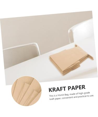 FRCOLOR 50 Pcs Outdoor Vomit Bags - Self Sealing Brown Paper Waste Bags for Travel & Pregnant Women - Buy Online on GoSupps.com