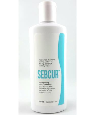 Sebcur Shampoo - formulated to control itching flaking of dandruff and oily scalp 120 mL