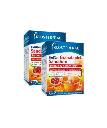 Klosterfrau Hot Pomegranate Sea Buckthorn | Immune & Defence Strength | 2 x 10 portions of 15 g each
