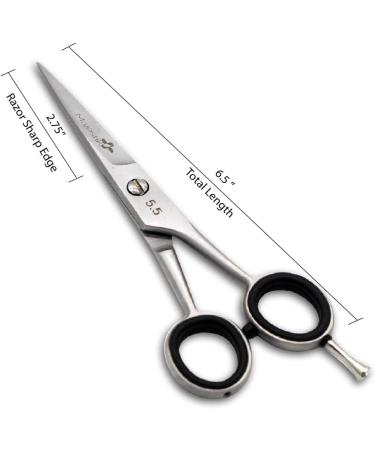 Barber Scissors 6.5 - Stainless Steel Hair Cutting Shears by Majestik+ - Lightweight & Razor Edge for Salon Standard Haircuts - Buy Online on GoSupps.com