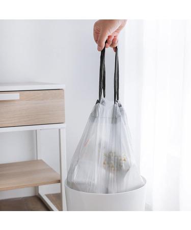 Disposable Kitchen Plastic Bag Drawstring Garbage Bag Household Thickened Hand Type Black Drawstring Steel Bag Blue color package 45cm*50cm 200/carton - Buy Online on GoSupps.com