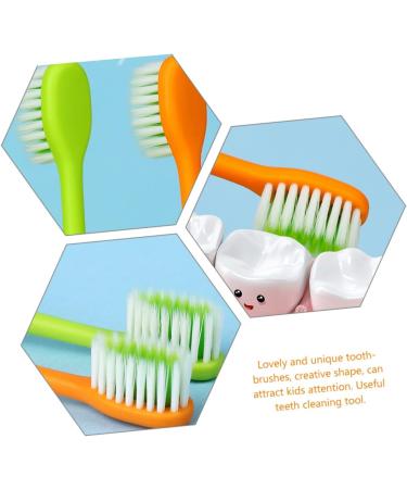 Buy Gleavi 4-Pack Carrot Manual Toothbrushes - Soft Contoured Bristles for Toddlers - Eco-Friendly PP Hand Toothbrushes for Home Use - Buy Online on GoSupps.com