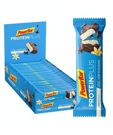 Powerbar Protein Plus Low Sugar Vanilla 30x35g - High Protein Low Sugar Bar - Buy Online on GoSupps.com