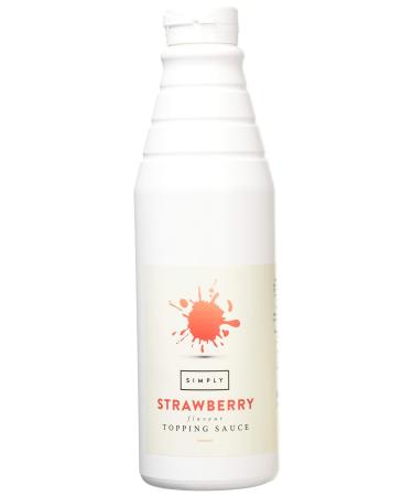 Simply Strawberry Topping Sauce 1 kg Strawberry 1 kg (Pack of 1) - Buy Online on GoSupps.com