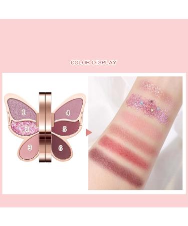 Diuyzoc Eyeshadow Palette 6 Colors Eyeshadow Glitter Eyeshadow Palette Long Lasting Waterproof Formula 76 G For Women Girls 04 - Buy Online on GoSupps.com