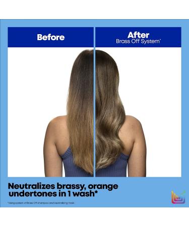 Matrix Total Results Brass Off Blue Shampoo 10.1 Fl Oz | Neutralizes Brassy Tones in Lightened Brunettes | Color Depositing Shampoo for Color Treated Hair - Buy Online on GoSupps.com