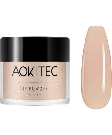 Aokitec 28g Dip Powder Nude French Nail Art Collection - Odor-Free & Long-Lasting Salon Quality DIY Manicure Kit - Buy Online on GoSupps.com