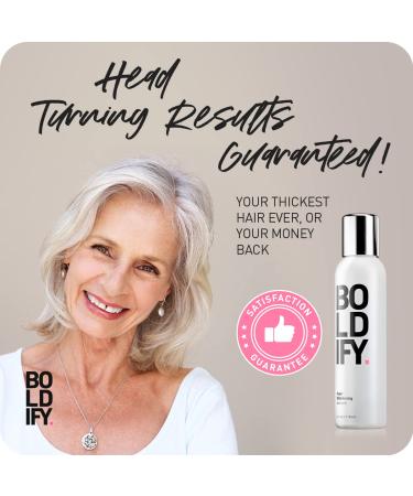BOLDIFY Hair Thickening Serum - Top Rated Hair Volumizer for Women & Men - Natural 3-in-1 Leave-In Conditioner for Thicker Hair Day One - Buy Online on GoSupps.com