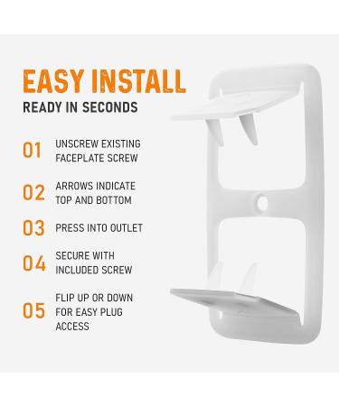 Block-It-Socket Outlet Covers Baby Proofing (Made in USA) - 8 Pack, Never Lose an Outlet Plug Cover Again, Child Safety Switch, Stays Attached, No Choking Hazard - Clear - Buy Online on GoSupps.com