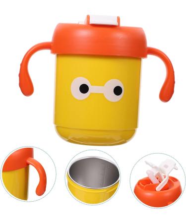 TOYANDONA Children's Water Cup Kids Straw Cup Kids Water Cup Kids Stainless Steel Cup with Straw Baby Sippy Cup Baby s First Straw Cup Baby Trainer Cup Toddler Cup Baby Water Cup Kids Cup Yellow 12X12X12CM - Buy Online on GoSupps.com