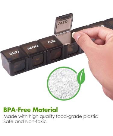 Shop Asija Extra Large Pill Organizer 2 PCS - XL Weekly Pill Box for Vitamins & Supplements - Jumbo Medicine Organizer with Large Capacity - Buy Online on GoSupps.com