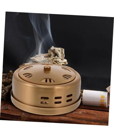 Traditional Moxibustion Box - Copper Moxa Burner & Massage Tool for Pain Relief | Healeved 1 Piece Portable 8x8x3.5cm - Buy Online on GoSupps.com