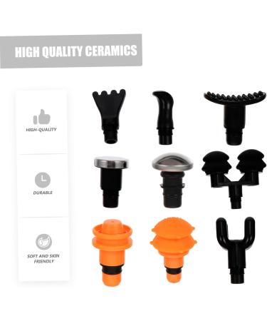 Fomiyes Fascia Massage Heads - 9-Piece Set for Muscle Massage Devices | Black Adapter Tips for Optimal Relief - Buy Online on GoSupps.com