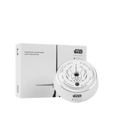Hotel Collection|Star Wars - Light Side Chauffeur Car Diffuser|Jedi| White Luxury Portable Essential Oil Car Diffuser|Aromatherapy Oils Scent Car Diffuser|Auto On/Off Wireless Feature|Oil Not Included