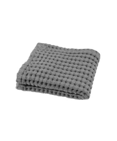 GILDEN TREE Waffle Towel Quick Dry Thin Exfoliating Washcloths for Face Body, Modern Style (Slate)