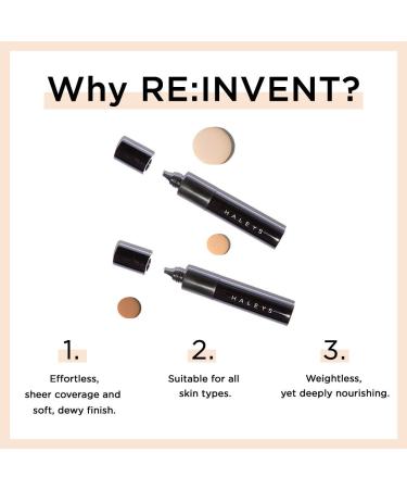 Haleys RE-Invent BB Drops (Dark Neutral) Vegan Tinted Moisturizer with Marula Face Oil - Sheer Coverage for a Healthy Complexion (Old Packaging) - Buy Online on GoSupps.com