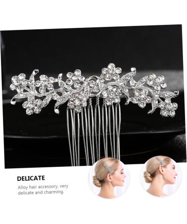 Ipetboom 1pc Comb Bridal Headdress Crystal Hair Accessories Pearl Hair Accessories David Statue Flower Claw Clips Rhinestone Pearl Hair Clips Hair for Women Alloy Wedding The Photo Bride - Buy Online on GoSupps.com