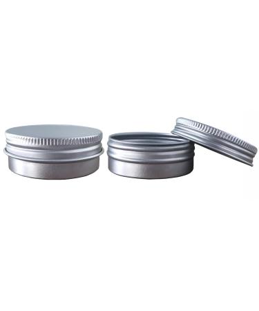 24 Pack 1 Oz Screw Top Aluminum Tin Cans - Storage Jars for Lip Balm, Cosmetic, Candles - Metal Containers with Screw Cap for Salve, Makeup, Tea - Buy Online on GoSupps.com